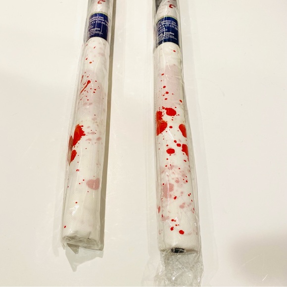 HALLOWEEN Bloody Footprint Indoor/Outdoor Runner with Double Sided Tape 24”x10ft - Picture 7 of 13